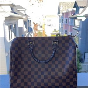 AUTHENTIC Louis Vuitton Ebene Damier Speedy 30